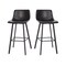Flash Furniture 30" Black LeatherSoft Barstools, PK 2 CH-212069-30-BK-GG - alternate 2